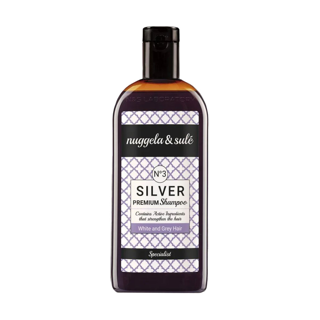Тонувальний шампунь Nuggela &amp; Sule Premium 3 Silver No Yellow Shampoo для світлого волосся, 250 мл